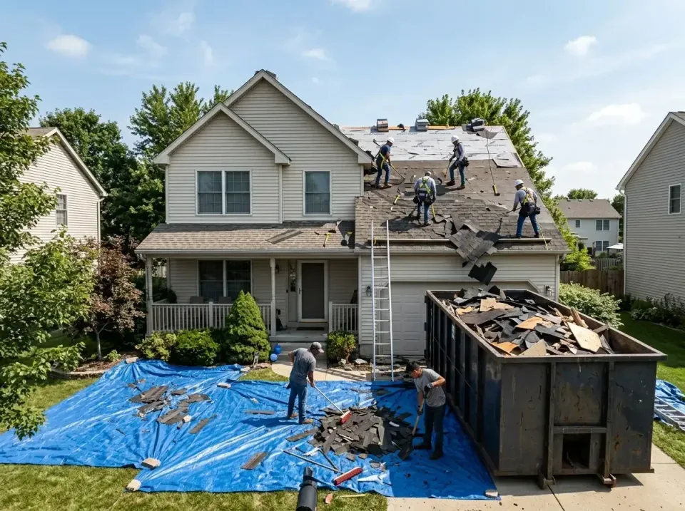 roof-replacement-debris-remova-004 — frequently asked questions, Cheapest Dumpster Rentals in Carlyle, IL